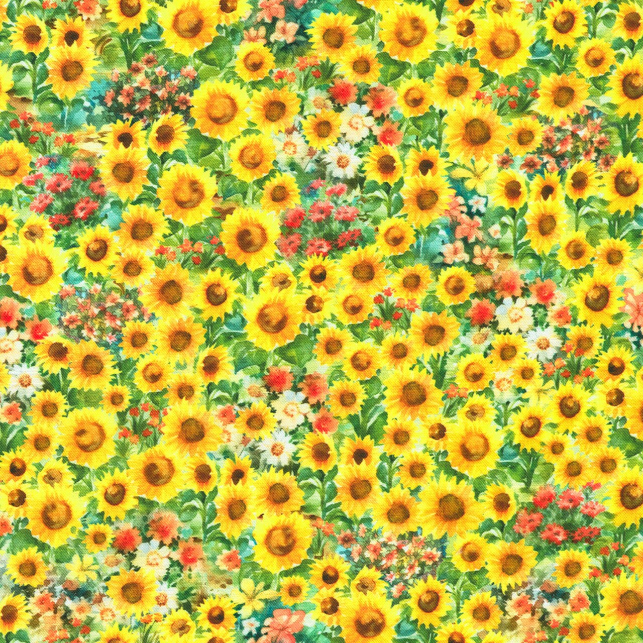 Fabric Robert Kaufman Sunflowers Home to Roost by the Quarter Yard SRKD23172125